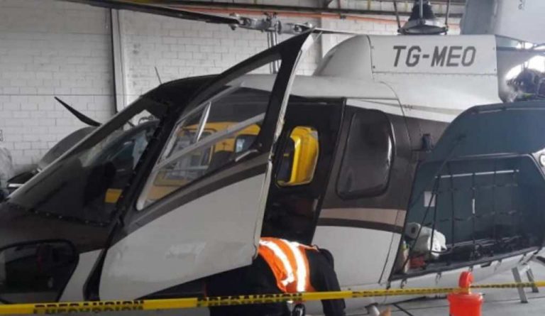 Buscan determinar origen del helic??ptero vinculado a Mario Estrada