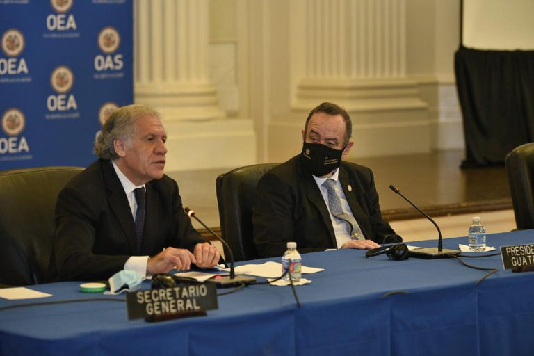 Rechazan discurso del presidente Alejandro Giammattei en la OEA